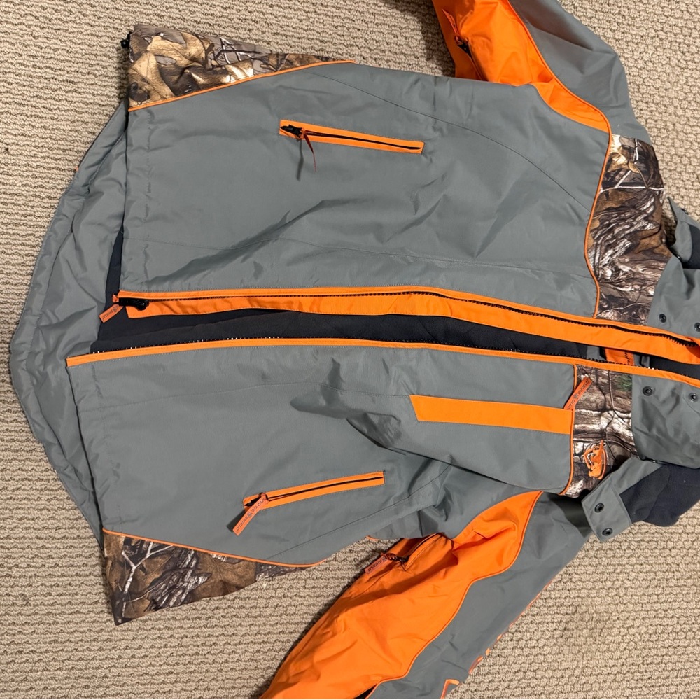 Men's Arctic Shield Jacket in Gray and Orange